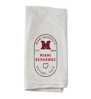 Stamp Poster Miami University Towel